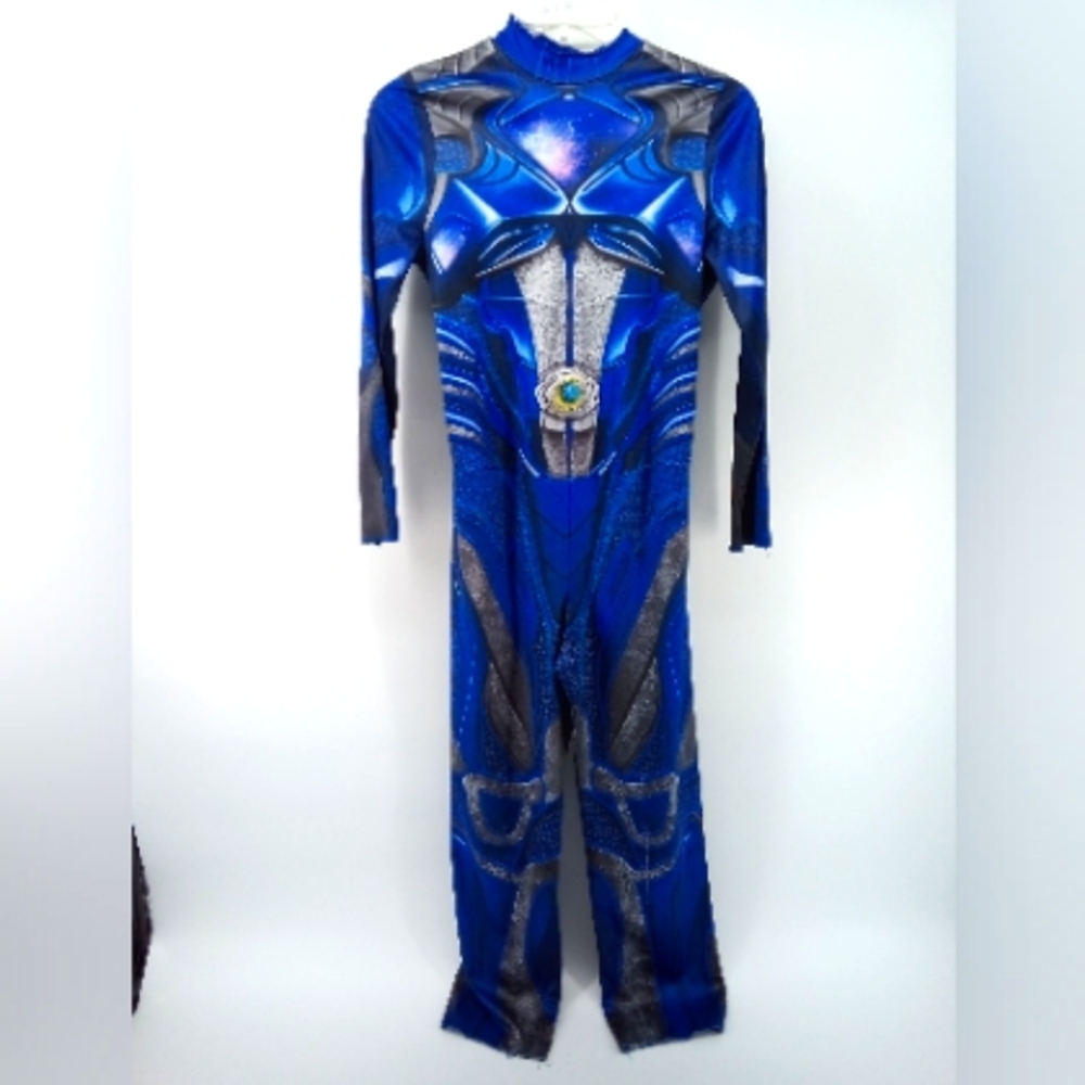 Power Rangers 2017 Movie Blue Ranger Costume Play One Piece Small Youth